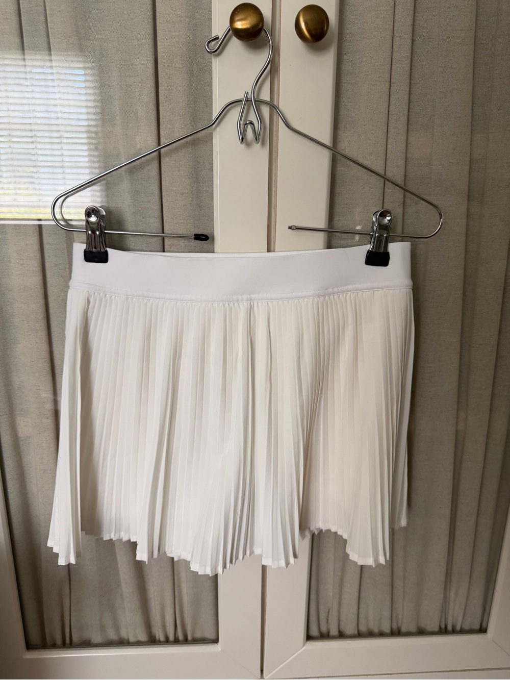 Lululemon White Pleated Tennis Skirt